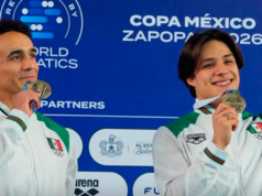 Osmar Olvera e Juan Celaya dão ouro ao México na prova de trampolim em Guadalajara