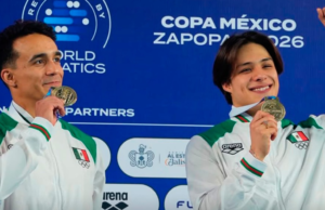 Osmar Olvera e Juan Celaya dão ouro ao México na prova de trampolim em Guadalajara