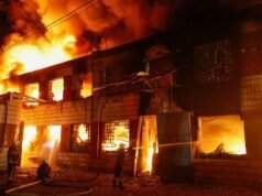 A Rússia atacou Kiev e causou um grande incêndio: pelo menos dois mortos e cinco feridos