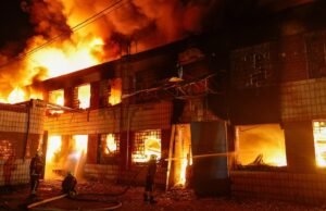 A Rússia atacou Kiev e causou um grande incêndio: pelo menos dois mortos e cinco feridos