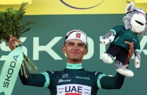 Isaac del Toro está em terceiro lugar na etapa 6 do Tour de France