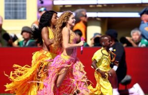 Shakira canta ‘Dai Dai’ no show do intervalo da Copa do Mundo de 2026 no MetLife Stadium