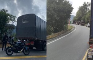 A Via La Línea está fechada entre Cajamarca e Ibagué devido a um grave acidente: uma pessoa é morta
