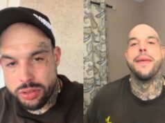 Emiliano Aguilar raspa a cabeça para revelar a careca durante o BelicoFest 2026