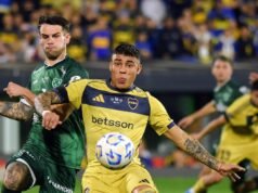 O Boca venceu Sarmiento de Junín nas oitavas de final da Copa da Argentina no jogo de ida em Arruabarrena