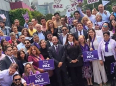 Paz, partido conservador que é aliado do Morena e mantém os líderes do extinto PES