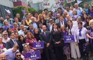 Paz, partido conservador que é aliado do Morena e mantém os líderes do extinto PES