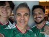 A reação de Christian Nodal ao filho de Adrián Uribe durante o México e o Equador que ninguém esperava