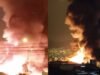 Incêndio em Los Olivos: incêndio consome fábrica de produtos cosméticos