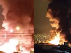 Incêndio em Los Olivos: incêndio consome fábrica de produtos cosméticos