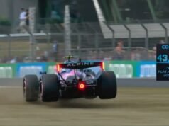 A saída de Franco Colapinto da pista de Silverstone que o fará largar no 19º GP da Inglaterra: “Estava completamente descontrolado”