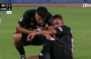 A amarga estreia de Christian Cueva no Sport Boys: lesionou-se aos 34 minutos no jogo frente ao Comerciantes FC, pela Taça da Liga de 2026.
