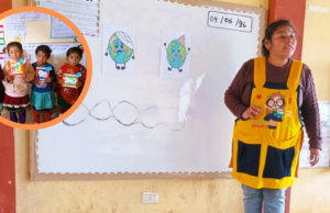 Dia do Professor: um professor passa sete horas por semana ensinando sete crianças em uma pequena cidade de Ayabaca enquanto sua escola está em construção.
