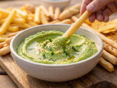 Receita de hummus de ervilha, rápida e fácil