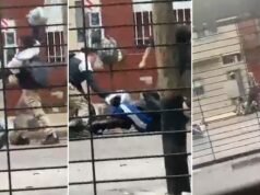 Vídeo de espancamento violento de motociclistas em La Matanza: seu cúmplice tinha tornozeleira eletrônica