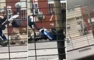 Vídeo de espancamento violento de motociclistas em La Matanza: seu cúmplice tinha tornozeleira eletrônica