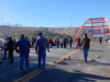Greve por tempo indeterminado em Moquegua: ônibus e caminhões presos devido ao bloqueio da Panamericana Sur