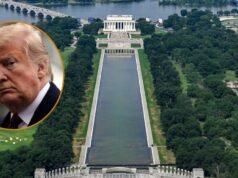 Trump ordenou que o Lincoln Memorial Reflecting Pool fosse vazio para iniciar os reparos