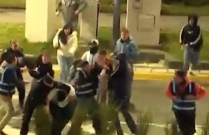 Em comemoração à vitória da Argentina, houve incidente e prisioneiros no Obelisco.