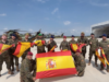 Foi assim que a final da Copa do Mundo foi vivida e celebrada a partir de um navio no mar ou de uma base na Eslováquia ou no Djibuti durante o destacamento militar espanhol.