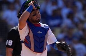 Eliezer Alfonzo teve um dia emocionante quando os Padres venceram os Dodgers