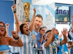 Com a glória da Copa do Mundo, os torcedores argentinos migram para este mercado familiar do Vale