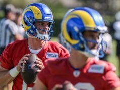 O acampamento dos Rams planeja limitar Matthew Stafford e tentar Ty Simpson