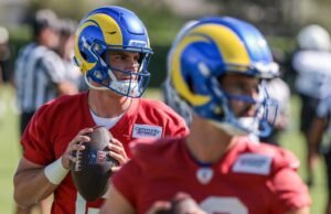 O acampamento dos Rams planeja limitar Matthew Stafford e tentar Ty Simpson