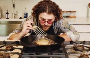 Guia de queijo grelhado para aprender a cozinhar bife