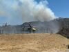 Grande incêndio: Um incêndio florestal causou a evacuação do Lago Piru