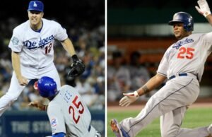 Jeff Kent e Andruw Jones juntaram-se durante uma temporada esquecível dos Dodgers