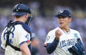 Yoshinobu Yamamoto começou mal na vitória dos Dodgers sobre o Arizona