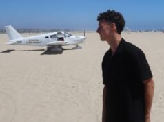 ‘Estamos prontos!’ Um pequeno avião faz um pouso de emergência em uma praia do SoCal